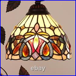 Stained Glass Tiffany Style Mission Arts & Crafts Accent Table Lamp Night Light