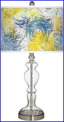 Starry Dawn Giclee Apothecary Clear Glass Table Lamp
