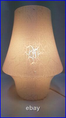 Table lamp 60's glass murano crackle vintage