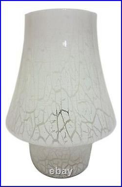 Table lamp 60's glass murano crackle vintage