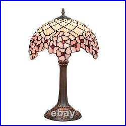 Tiffany Lamp Bedside Table Lamp-Nightstand, Stained Glass Lamp for Bedroom Dor