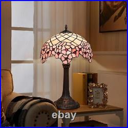 Tiffany Lamp Bedside Table Lamp-Nightstand, Stained Glass Lamp for Bedroom Dor