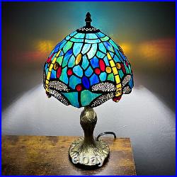 Tiffany Lamp Table Lamp Stained Glass Lamp Vintage Bedroom Desk Lamp Nightstand