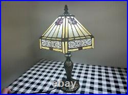 Tiffany Style 10 Table Lamp Handcrafted Stained Glass Bedside Light Desk Lamp