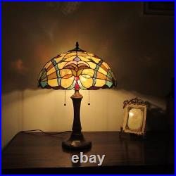 Tiffany Style 2 Light Handcrafted Victorian Table Desk Lamp 16 Shade 22 Tall