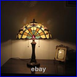 Tiffany Style 2 Light Handcrafted Victorian Table Desk Lamp 16 Shade 22 Tall
