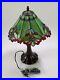 Tiffany Style Baroque Table Lamp 12 Wide Shade 19 Tall Stained Glass Handmade