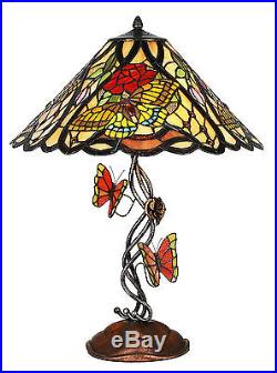 Tiffany Style Butterfly Table Lamp