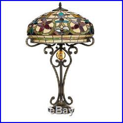 Tiffany Style Handcrafted Floral Table Lamp 16 Shade