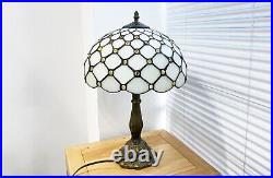 Tiffany Style Lamp Retro Handmade Lamps Stained Glass Table Lamp Accent H 18