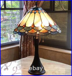 Tiffany Style Multicolor Handmade Mosaic Bed Desk Table Lamp Stained Glass Theme