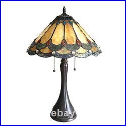 Tiffany Style Multicolor Handmade Mosaic Bed Desk Table Lamp Stained Glass Theme