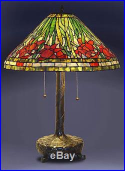 Tiffany Style Stained Glass Daffodil Table Lamp 18 Shade New