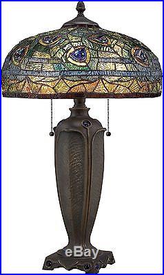Tiffany Style Stained Glass Table Lamp Desk Art Deco Mission Nouveau Victorian