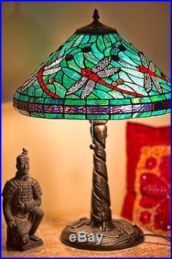 Tiffany Style Stained Glass Turquoise Table Lamp 16 Shade New BUY 2 GET 10% OFF