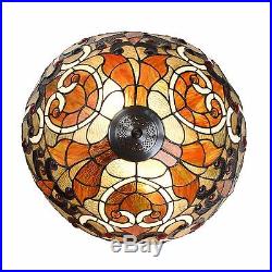 Tiffany Style Swirling Shells Table Desk Lamp Baroque Stained Glass Home Decor
