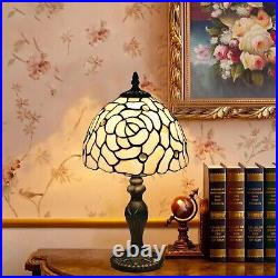 Tiffany Style Table Lamp, 8 Inch Stained Glass Lamp, Small Antique Table Lamp