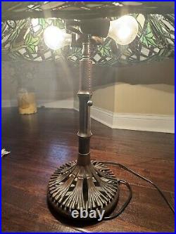 Tiffany Style Table Lamp Grapevine Glass for Living Room 25H & 24 Diameter