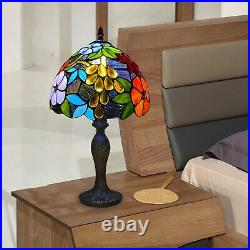 Tiffany Style Table Lamp Handcrafted Art Stained Glass Bedside Lamps Desk Light