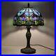 Tiffany Style Table Lamp Stained Glass Lamp Shade Purple Tulip Flower Reading