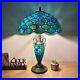 Tiffany Style Table Lamp Stained Glass Mother-Daughter Vase LED Bulb 24H16W