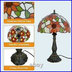 Tiffany Style Table Lamp Sunflower Vintage Table Lamp Stained Glass Lamp Dura