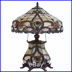 Tiffany Style Table Lamp Victorian Desk Lamp Stained Glass Home Decor Lamp