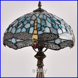 Tiffany Style Table Lamps Handcrafted Stained Glass Art Light Bedside Desk Lamps