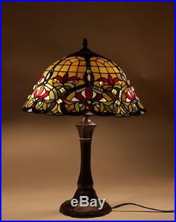 Tiffany Table Lamp Stained Glass Nightstand Light Tiffany Shade Library Light