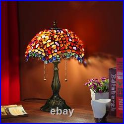 Tiffany lamp Agate Amber Stained Glass Table Lamp 12X12X19 Inches Tiffany Sty