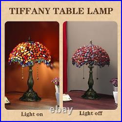 Tiffany lamp Agate Amber Stained Glass Table Lamp 12X12X19 Inches Tiffany Sty