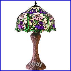Tiffany-style Iris Table Lamp