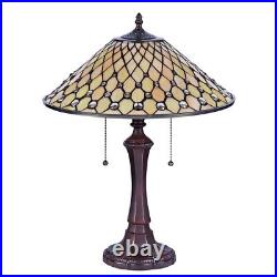 Tiffany-style Victorian 2 Bulb Table Lamp 16 Shade 21 Tall LAST ONE THIS PRICE