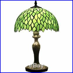 Tiffany style wisteria table lamp light S523 series 18 inch tall green shade E26