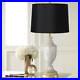 Traditional Table Lamp Brass Cut Glass Urn Black Drum Shade Living Room Bedroom