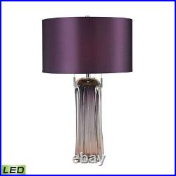Transitional Style with Luxe/Glam inspirations Glass 9W 2 LED Table Lamp 25