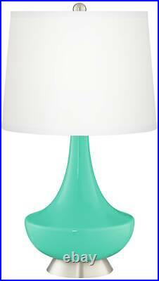 Turquoise Gillan Glass Table Lamp