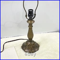 US Tiffany style Table Lamp Stained Glass Bedside Desk Light for Home 18 Tall