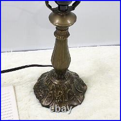 US Tiffany style Table Lamp Stained Glass Bedside Desk Light for Home 18 Tall