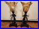 UTTERMOST Glass Table Lamps, Model 29604-1, Set of 2, VERY NICE