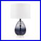 Urban Habitat Borel Omebre Glass Table Lamp Dark Blue