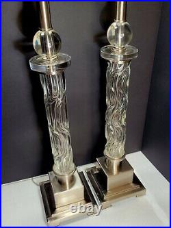 Uttermost 26762-1 Campania Glass Table Lamp Pair