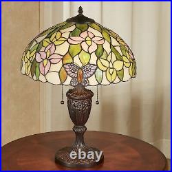 Valerie Stained Glass Table Lamp Multi Pastel Tiffany Style