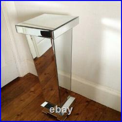 Valetta mirrored Lamp pedestal table height 60cm