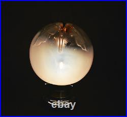 Vintage 1960s Italian Period Murano spherical space age table lamp by Mazzega