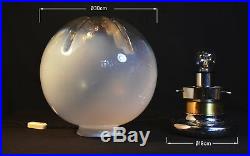 Vintage 1960s Italian Period Murano spherical space age table lamp by Mazzega