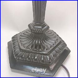 Vintage Art Deco Slag Glass Table Lamp SHIPPING INCLUDED