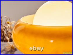 Vintage Egg tart Table Lamp Glass LED Desk Light Bedroom Bedside Reading Lights
