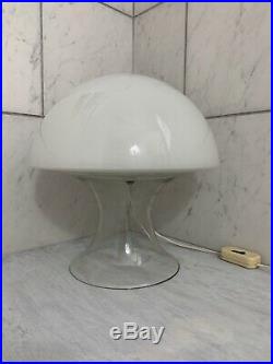 Vintage Gino Vistosi Murano Glass Mushroom Lamp Mid Century Modern Table Lamp