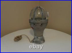 Vintage Industrial Barn old ceiling Crouse Hinds Explosion Proof Table Lamp